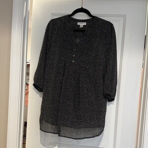 Motherhood Black and White Patterned Blouse